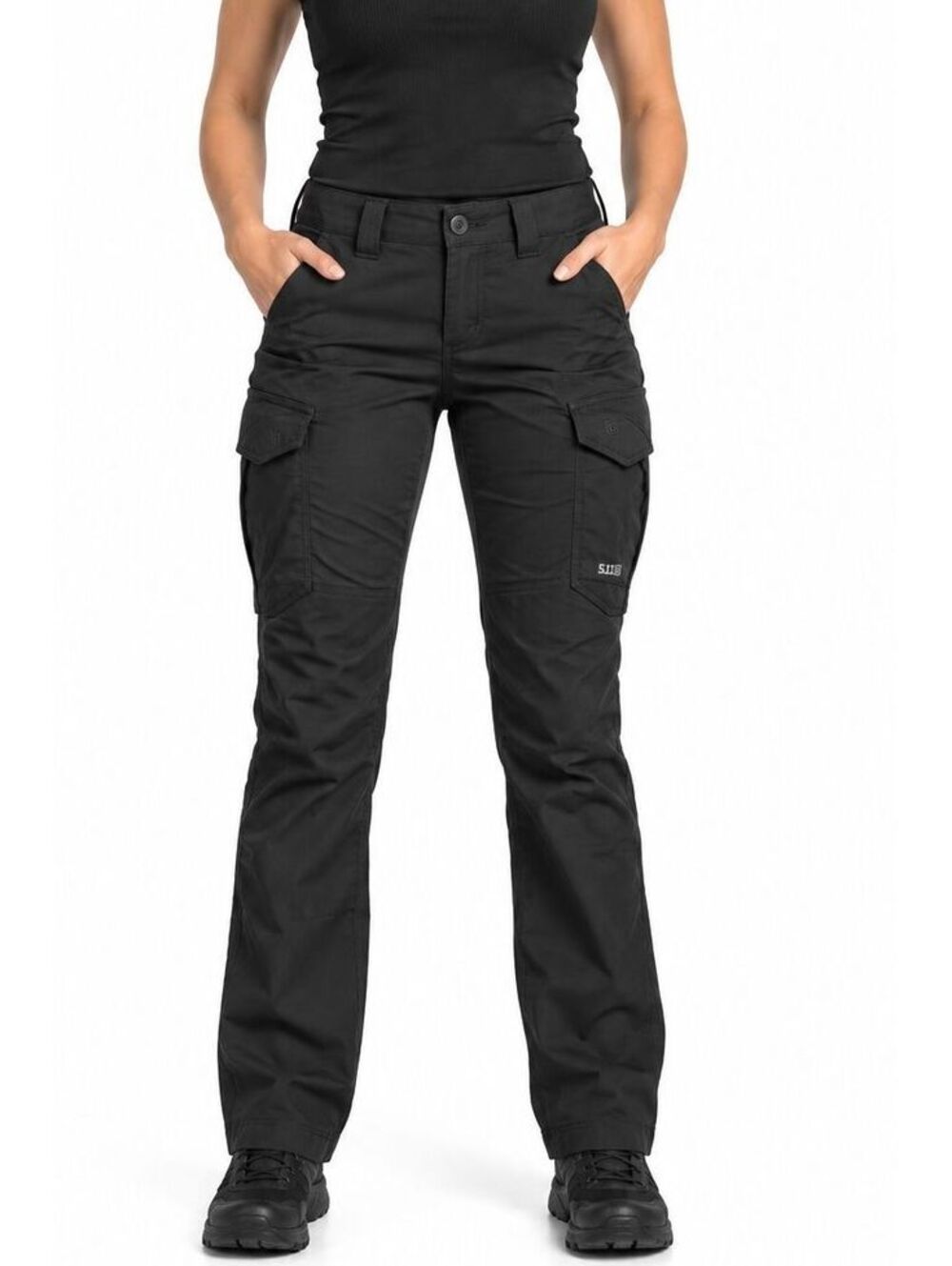 5.11 Tactical Women's Icon Pants 64447 Black Cargo Tactical Utility Size 4R